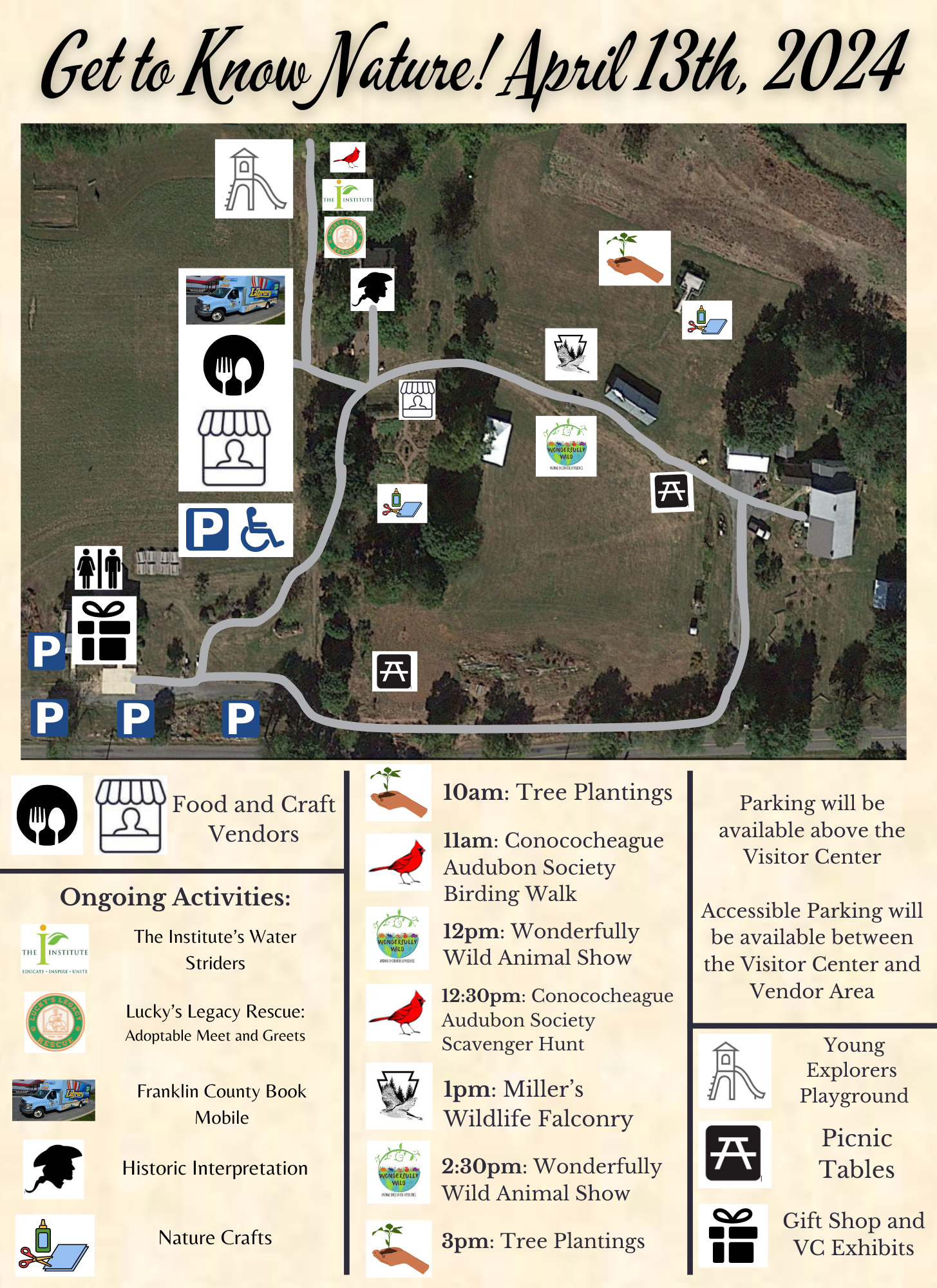 Get to Know Nature 2024 Site Map